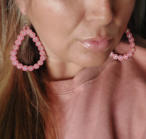 Perla Earrings (Dusty Rose)