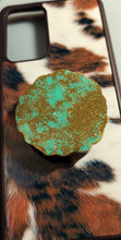Load image into Gallery viewer, Turquoise agate slice phone grip
