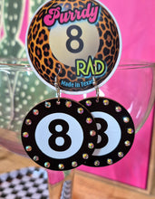 Load image into Gallery viewer, 8 ball earrings