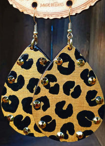 Gold Cheetah Earrings