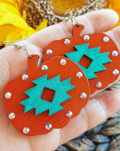 Southwest Pumpkin Earrings