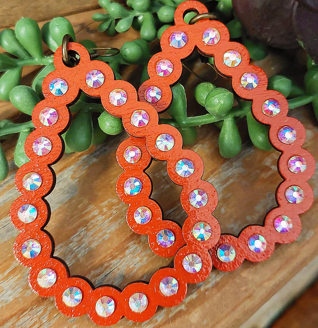 Perla Earrings (Burnt Orange)