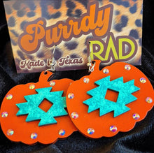 Load image into Gallery viewer, Southwest Pumpkin Earrings